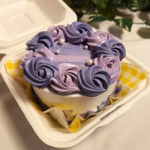 Purple Floral Bento Cake – Birthday Special for Mom