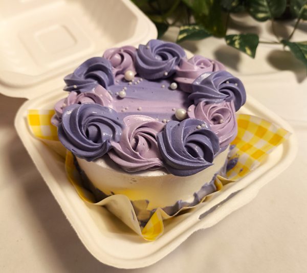 Purple Floral Bento Cake – Birthday Special for Mom