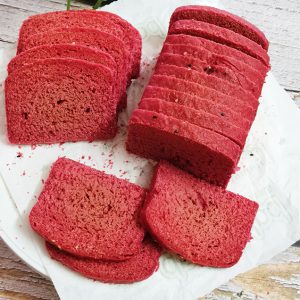 Beet Wholewheat Oats Bread