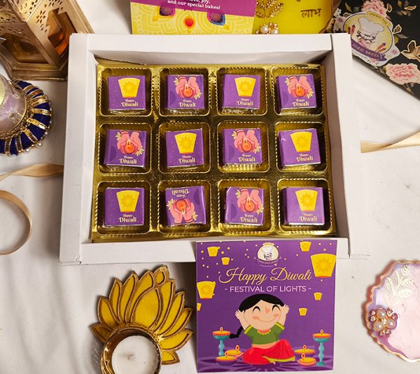 Assorted Handmade Chocolates – Diwali Special Chocolates Hamper box - Pack of 12