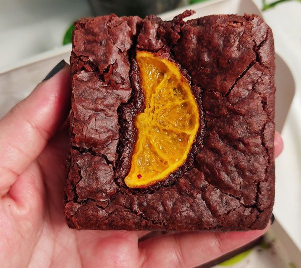 Chocolate orange brownie