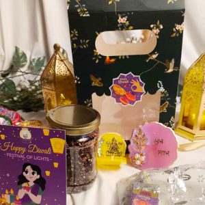 Diwali Special – Assorted Chocolates Jar & Crackers Candles Hamper