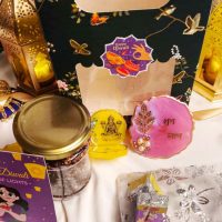 Diwali Special – Assorted Chocolates Jar & Crackers Candles Hamper 2