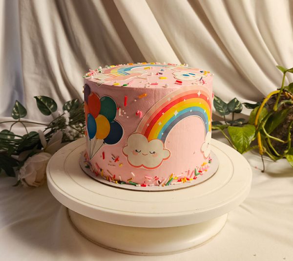 Rainbow Themed Cake