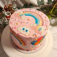 Rainbow Themed Cake