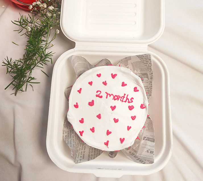 Baby Milestone Bento Cake – 2 Months Celebration