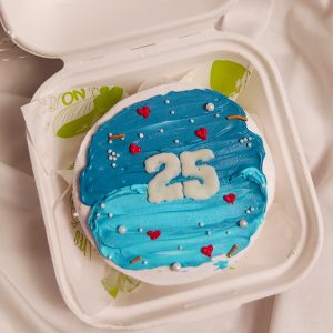 Birthday Special Bento Cake – Ocean Blue Wave Edition