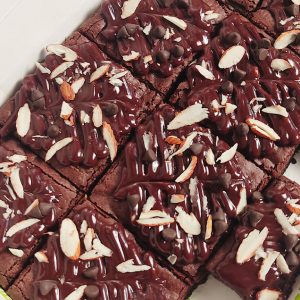 Chocolate Truffle Drizzled Brownies