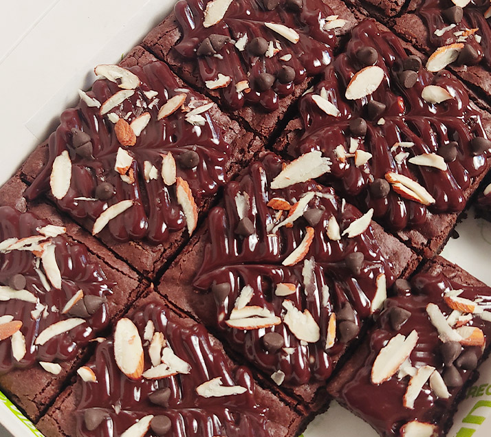 Chocolate Truffle Drizzled Brownies