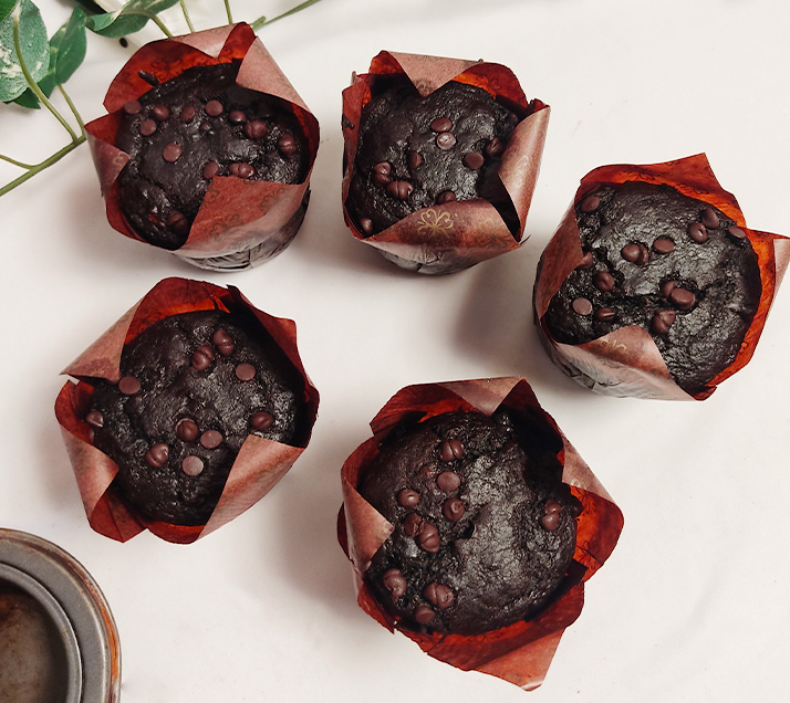 Bannana Chocolate Muffins
